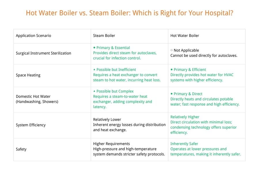 Hospital Boiler Systems Application Comparison Hospital Boiler Systems Application Comparison