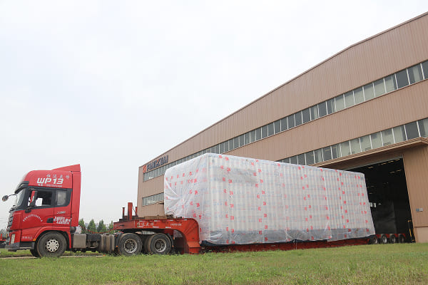 Industrial water tube boiler delivery