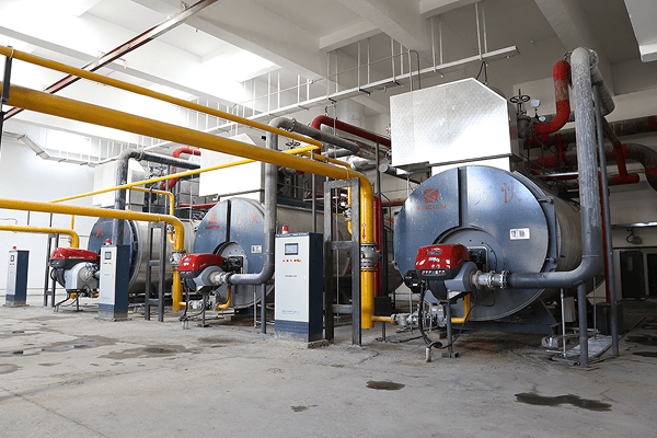 Fire tube gas steam boiler